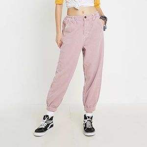 pink corduroy BDG jogger pants